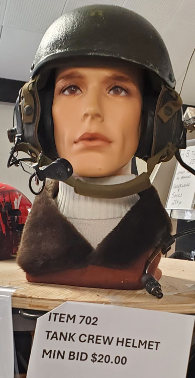 Tank crew helmet