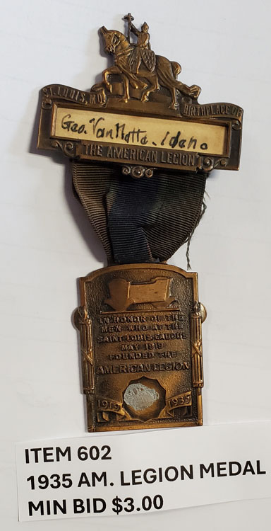 1935 American Legion medal