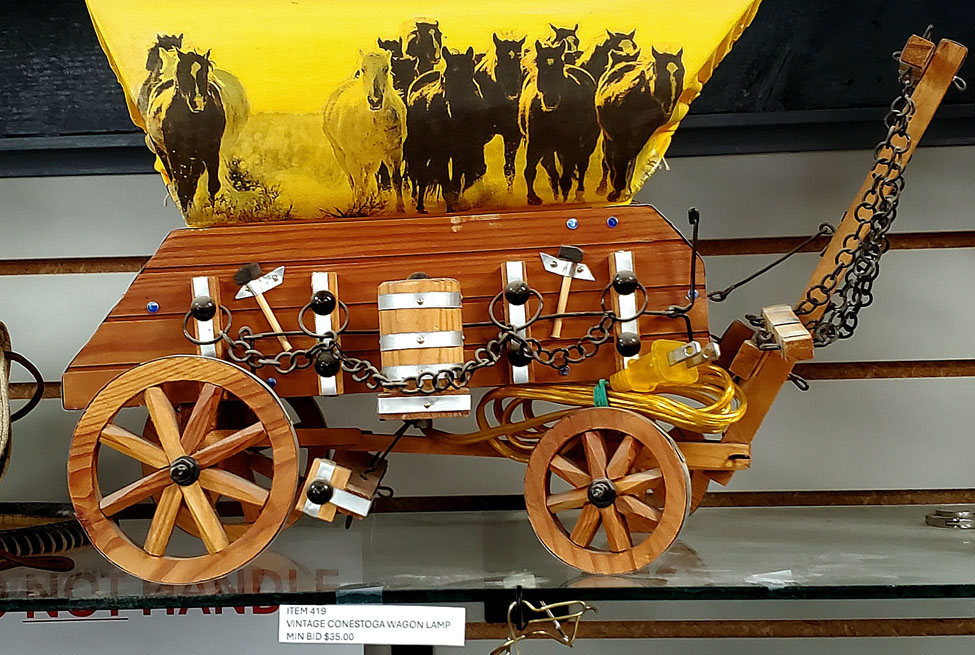 Conestoga wagon lamp
