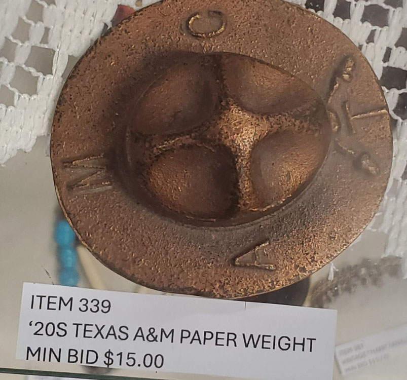20's Texas A&M paperweight