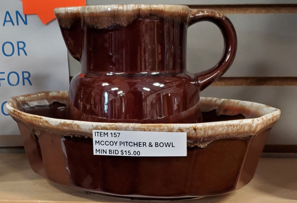 McCoy pitcher and bowl