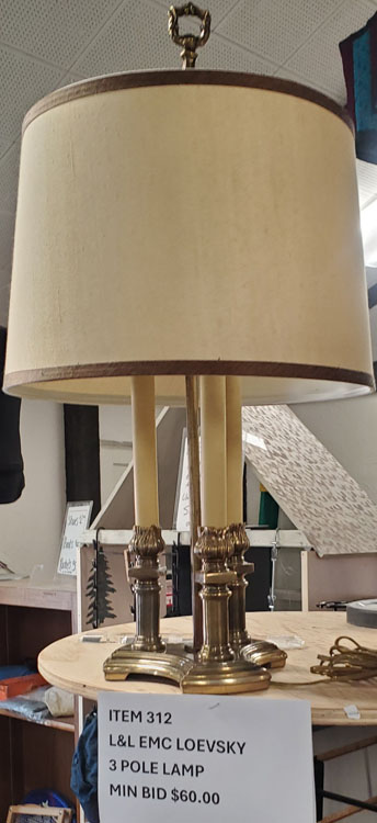 Three pole lamp