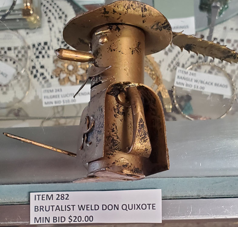 Brutalist weld Don Quixote