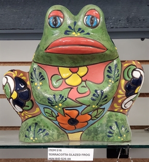 Terracotta frog