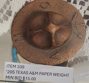 Texas A&M paperweight