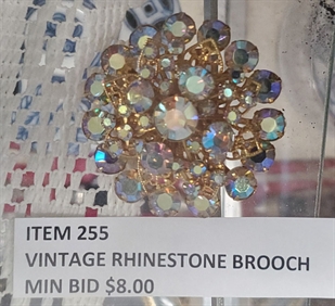 Rhinestone brooch