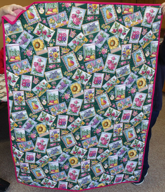 Decorative crib size quilt